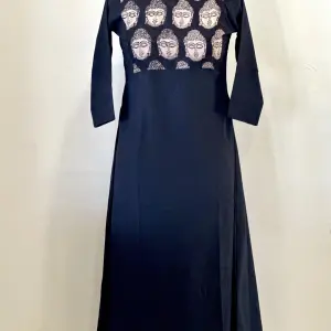 Black Buddha A line kurta